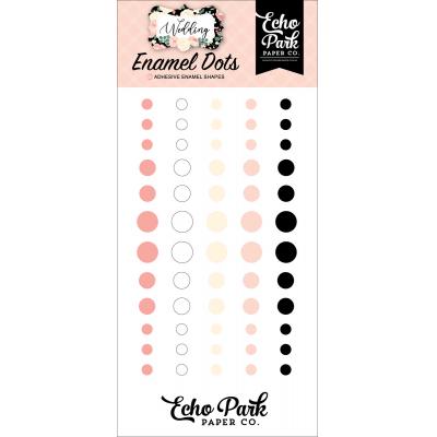 Echo Park Wedding Embellishments  - Enamel Dots